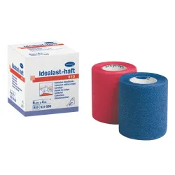 Idealast-haft Color Hartmann blauw, gespannen 4 m lang, per stuk in vouwdozen | 4 cm x 4 m | 70 Stück